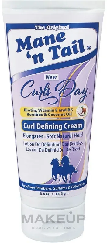 Крем для укладки локонов Mane 'n Tail The Original Curls Day определяющий, с маслами кокоса, авокадо и арганы, против пушения, 184 г