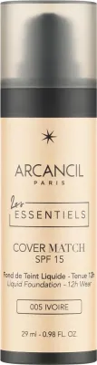 Тональная основа Arcancil Paris Les Essentiels Cover Match веганская сияющая, 29 мл