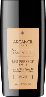 Тональная основа Arcancil Paris Les Essentiels Mat Perfect SPF 15 веганская матирующая, 28 мл