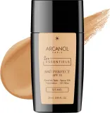 Тональная основа Arcancil Paris Les Essentiels Mat Perfect SPF 15 веганская матирующая, 28 мл, оттенок 025 - Miel — фото 1