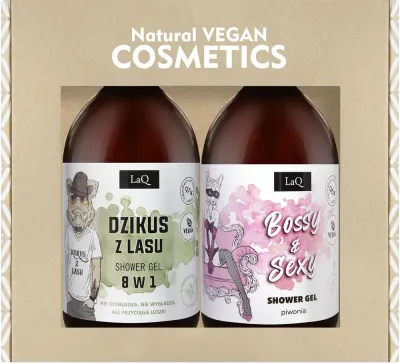 Набор гелей для душа LaQ Peony & Wild Boar мужской с экстрактом дуба и пион 2x500 мл