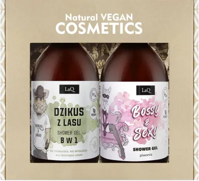 Набор гелей для душа LaQ Peony & Wild Boar мужской с экстрактом дуба и пион 2x500 мл