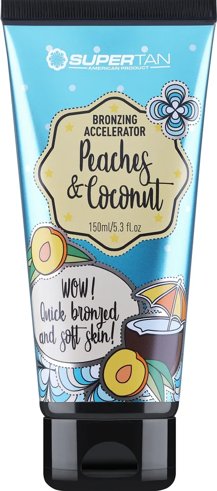 Ускоритель загара Supertan Peaches & Coconut бронзер тройной активатор 150 мл