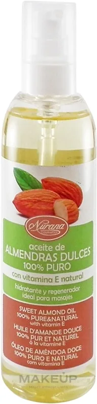 Масло для тела и волос Nurana Sweet Almond миндальное с витамином Е 200 мл