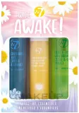 Набор для лица W7 Wide Awake! тоник гель для умывания и дневной крем с зеленым чаем кактусом и овсом 120+120+50 мл уценка — фото 1