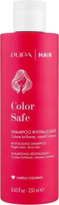 Шампунь Pupa Color Safe для окрашенных волос, с экстрактом семян подсолнечника, сохраняет цвет и блеск, 250 мл