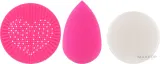 Набор Beautyblender Glitter Starter Set спонж для макияжа с блестками твердое мыло 16 г силиконовый коврик и косметичка — фото 2