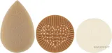 Набор Beautyblender Besties Bronze Starter Set спонж для макияжа бронзовый твердое мыло 16 г силиконовый коврик и косметичка — фото 2