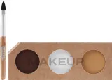 Namaki Lion Giraffe набор для аквагрима детский на 3 цвета, краски на водной основе, кисть и 2 трафарета, лев и жираф — фото 2