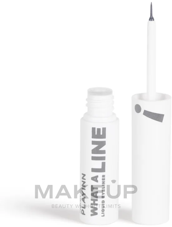 Подводка для глаз Inglot Playinn What a Line! Liquid Eyeliner жидкая, быстросохнущая, 3,5 мл, оттенок 16 - Lazy Grey