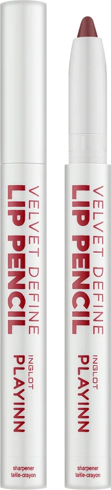 Карандаш для губ Inglot Playinn Velvet Define Lip Pencil сатиновый, выдвижной, 1,6 г, оттенок 66 - Muted Berry
