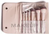 Набор кистей для макияжа Inglot 40 Years of Celebrating Your Beauty 6 шт. в чехле — фото 2
