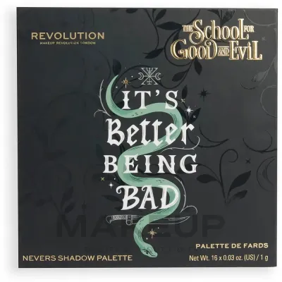 Палетка теней Makeup Revolution The School For Good And Evil Nevers Shadow Palette