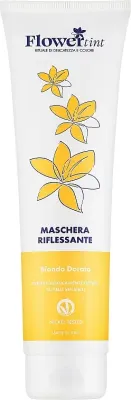 Тонирующая маска для волос FlowerTint золотой блонд, оливковое масло, имбирь, масло какао, вегано, 150 мл