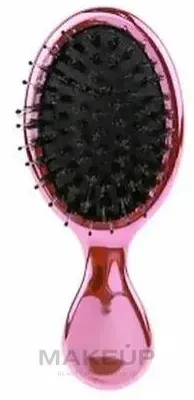 Карманная щётка для волос Beautifly Brush Red натуральная щетина