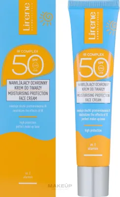Крем солнцезащитный для лица Lirene Moisturising Protection SPF 50 увлажняющий 40 мл