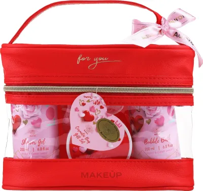Набор для тела Aurora Peony & Cherry Amber из 5 средств гель лосьон и уход с ароматом пиона и вишни
