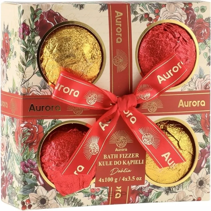 Набор бомбочек для ванны Aurora Dahlia 4 шт по 100 г