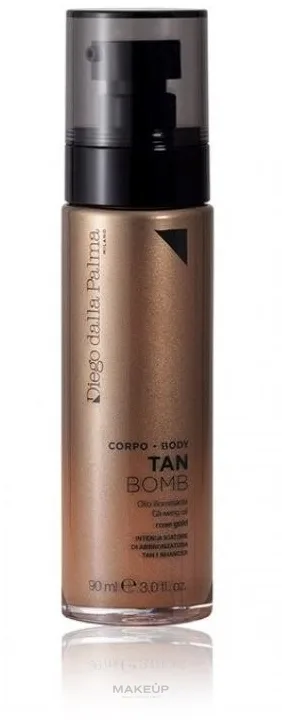 Масло для тела Diego Dalla Palma Body Tan Bomb сияющее для загара с шиммером 90 мл, оттенок Golden Rose