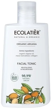Восстанавливающий тоник Ecolatier Organic Argana с аргановым маслом и коллагеном