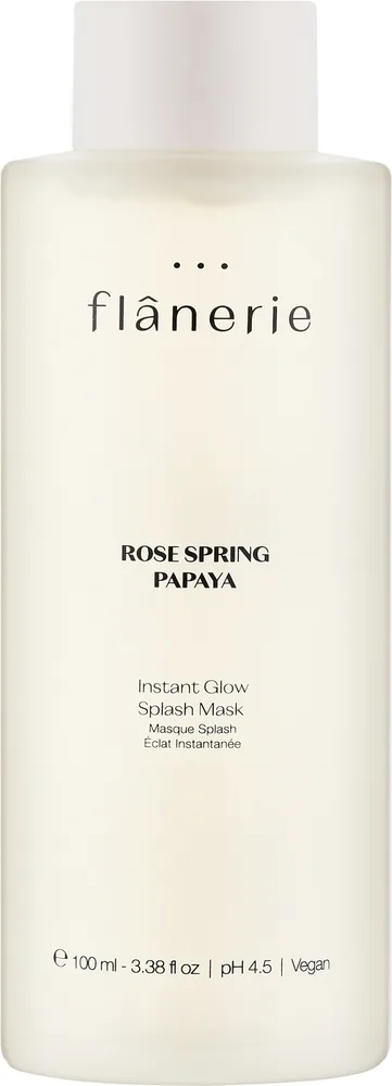 Flanerie Instant Glow Splash Mask — осветляющая маска для лица с годжи, кофе и зелёным чаем, 100 мл