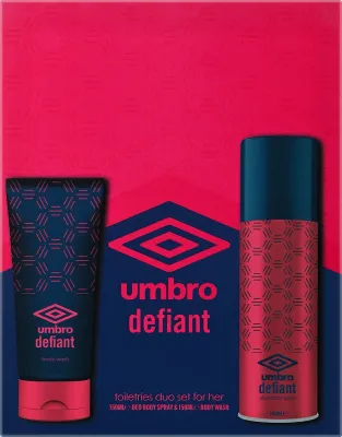 Набор Umbro Defiant гель для душа и дезодорант-спрей женский 2x150 мл