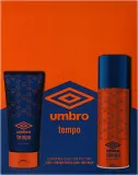 Набор Umbro Tempo гель для душа и дезодорант-спрей женский 2x150 мл — фото 1