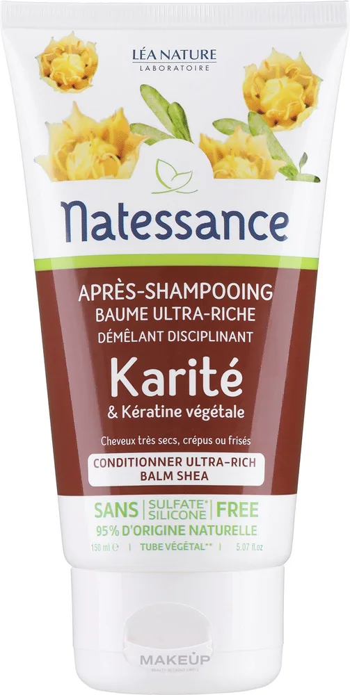 Ультрапитательный кондиционер для волос с маслом ши Natessance Ultra Rich Conditioner Shea Butter 150 мл