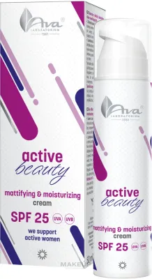 Крем для лица AVA Laboratorium Active Beauty матирующий увлажняющий SPF 25 50 мл