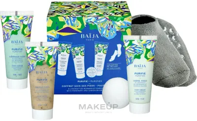 Набор для ухода за стопами Baija Purifies Foot Care Set скраб, маска, крем, бомбочка для ванночки и носочки