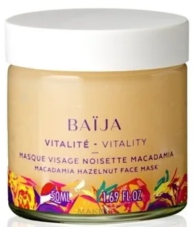 Питательная маска для лица с фундуком и маслом макадамии Baija Macadamia Hazelnut Face Mask