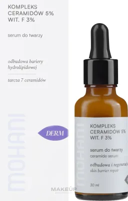 Сыворотка для лица Mohani Ceramide с комплексом церамидов и витамином F 30 мл