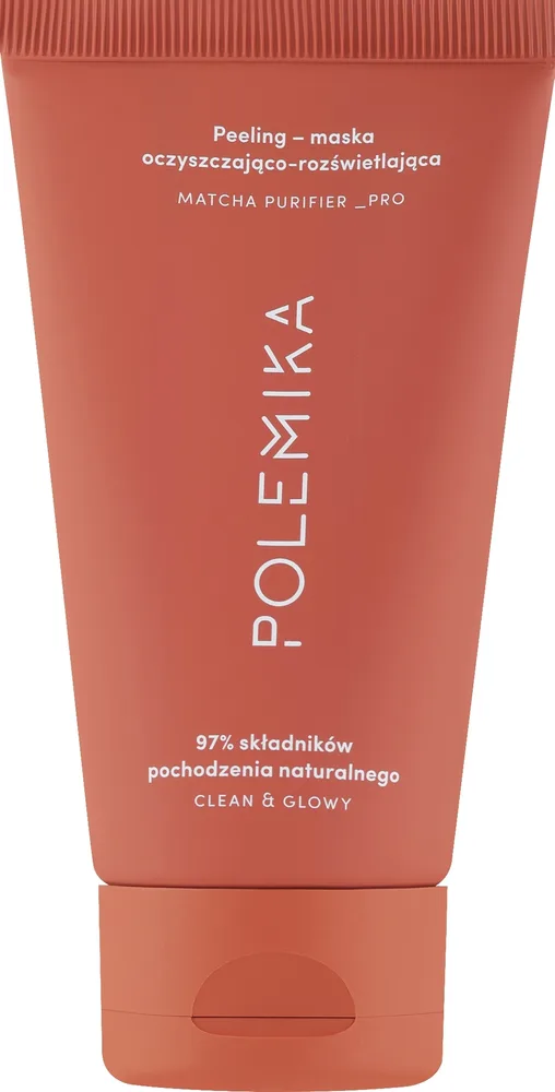 Polemika Matcha Purifier Pro Clean And Glowy — пилинг-маска для лица с авокадо, маслом оливы и папаином, 75 мл