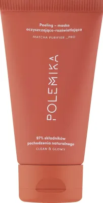 Polemika Matcha Purifier Pro Clean And Glowy — пилинг-маска для лица с авокадо, маслом оливы и папаином, 75 мл