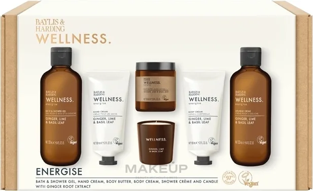 Набор Baylis & Harding Wellness Candlelit гель для душа 250 мл крем для рук 100 мл крем для тела свеча и другие средства