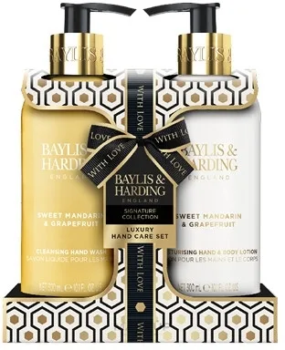 Набор Baylis & Harding Sweet Mandarin & Grapefruit жидкое мыло для рук 300 мл и лосьон для рук и тела 300 мл