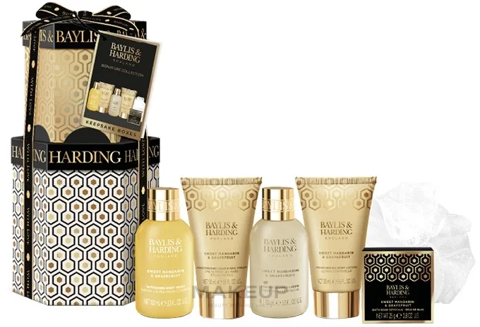 Набор Baylis & Harding Sweet Mandarin & Grapefruit Luxury Pamper гель для душа 100 мл крем для душа 100 мл лосьон и другие средства