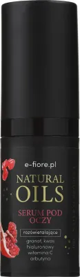 Сыворотка для области вокруг глаз E-Fiore Natural Oils с экстрактом граната маслом ши и аргановым маслом для сияния 15 мл