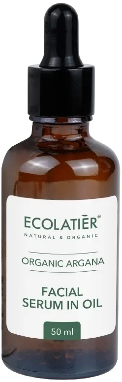 Серум-масло для лица Ecolatier Organic ревитализирующее с аргановым, миндальным маслом и витаминами, двухфазное, 50 мл