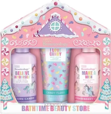 Набор для тела Baylis & Harding Beauticology Candy пена для ванны гель для душа и лосьон 2x300+200 мл