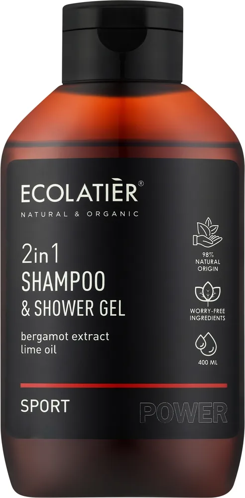Шампунь-гель для душа 2 в 1 Ecolatier Sport, 400 мл