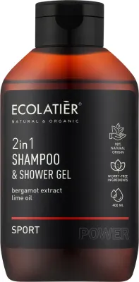 Шампунь-гель для душа 2 в 1 Ecolatier Sport, 400 мл