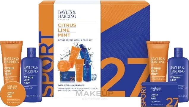 Набор Baylis & Harding Citrus Lime & Mint гель для душа 300 мл гель-шампунь 300 мл гель для умывания и другие средства
