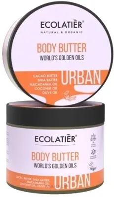 Масло-баттер для тела Ecolatier Golden Oils с маслами ши какао и макадамии