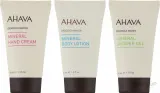 Набор для тела Ahava Three's A Charm крем для рук лосьон и гель для душа с минеральной водой Мёртвого моря 3x40 мл — фото 2