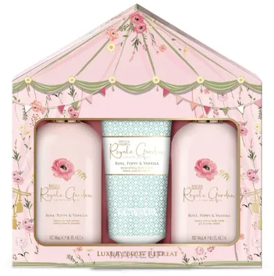 Набор Baylis & Harding Royale Garden Rose Poppy & Vanilla крем для душа 300 мл гель для душа 300 мл и лосьон для тела