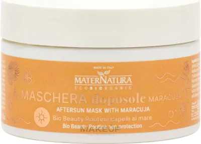 Маска для волос MaterNatura Aftersun Mask после солнца с маракуйей для повреждённых солнцем волос, 200 мл