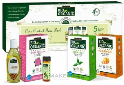 Набор порошков Indus Valley Bio Organic лепестки розы 30 г апельсиновая цедра 30 г лист нима и другие порошки