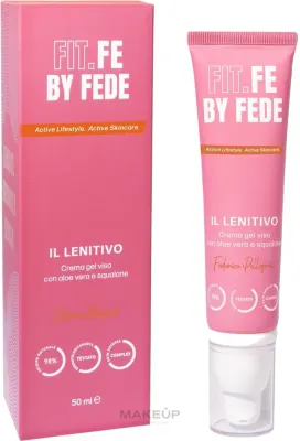 Гель-крем для лица Fit.Fe By Fede The Reliever успокаивающий с алоэ и скваланом 50 мл