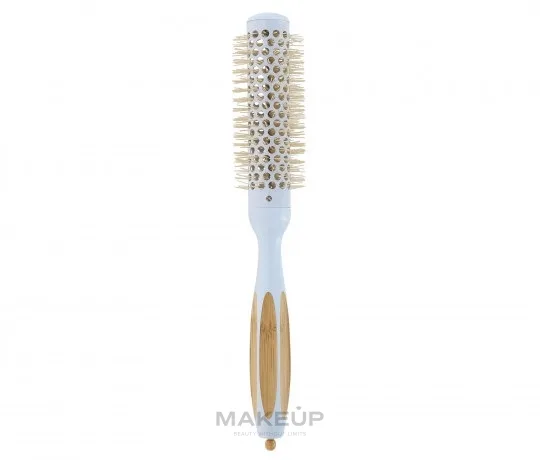 Круглая щётка для укладки волос Ilu Hair Brush BambooM Round 25 мм бамбук